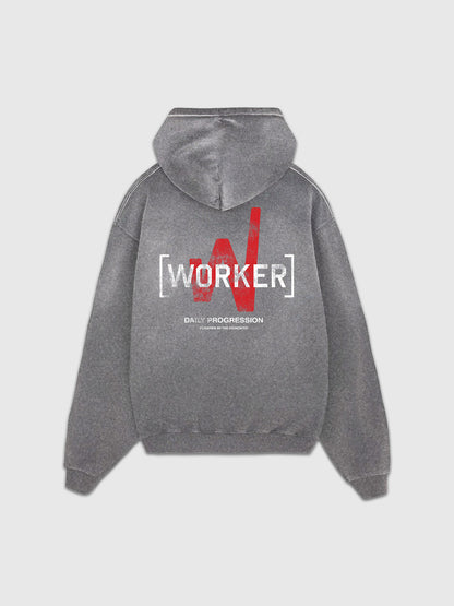 PWRBLD x WKR Vintage Gray Everyday Hoodie