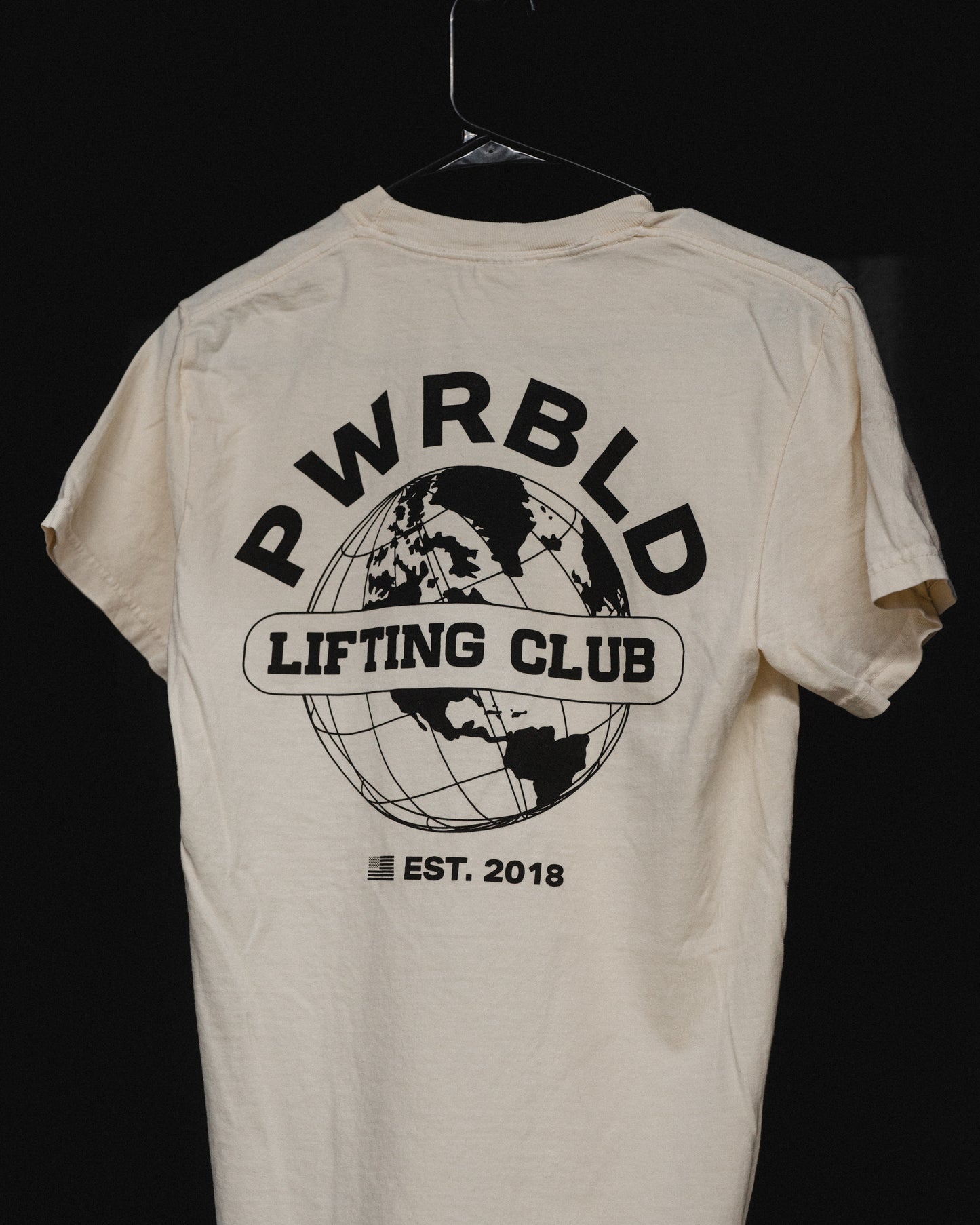 PWRBLD Ivory Globe Tee