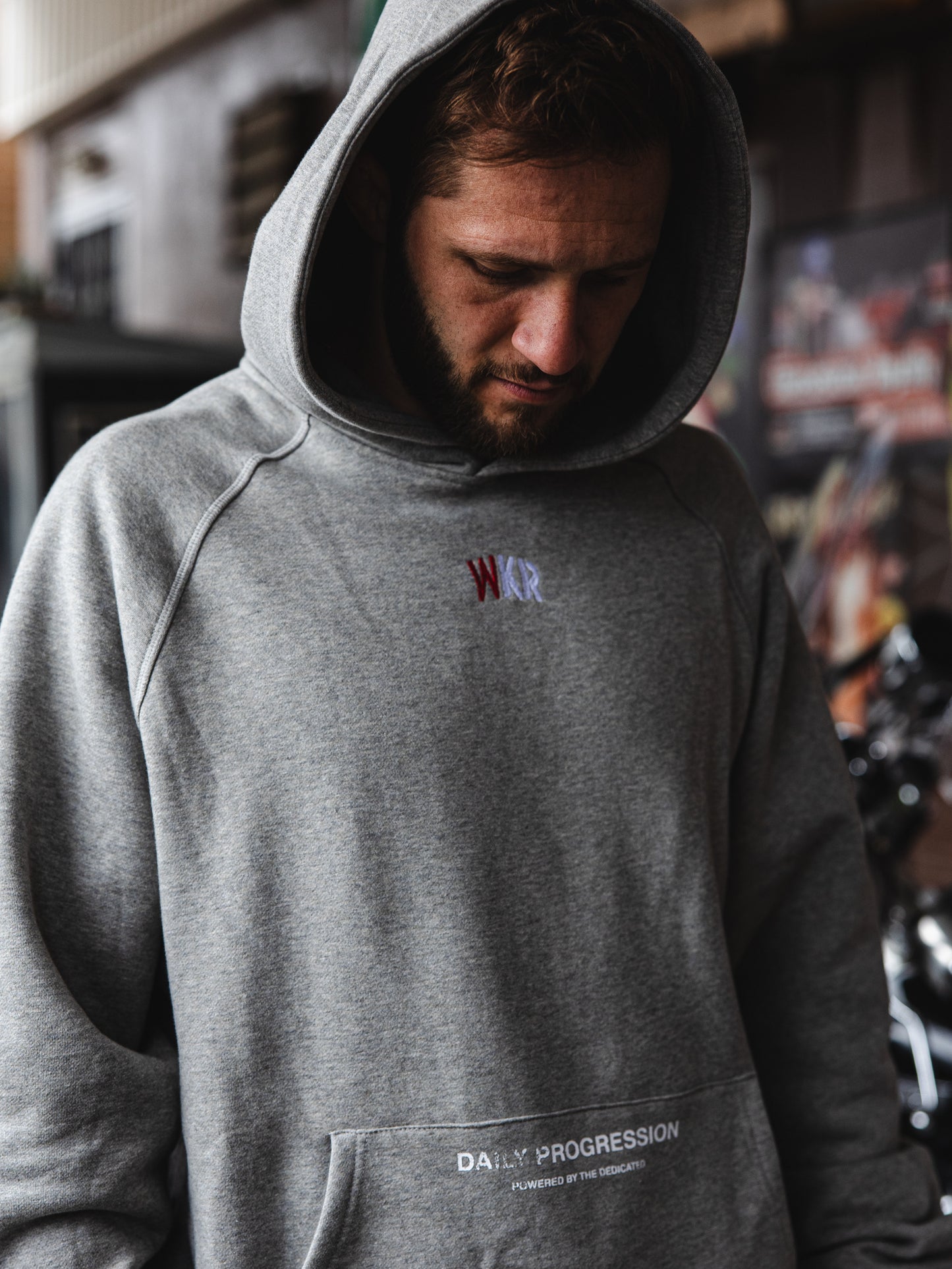 PWRBLD x WKR Vintage Gray Everyday Hoodie